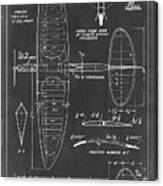 Aeronautic Blueprint I #1 Canvas Print