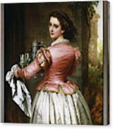 Anne Page By Thomas-francis Dicksee Canvas Print