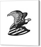 Bald Eagle On Usa Shield #1 Canvas Print
