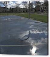 Basketball Court Reflections #1 Canvas Print