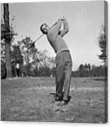 Ben Hogan Swinging Golf Club #1 Canvas Print