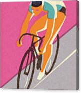 Bicycle Racer #1 Canvas Print