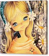 Big-eyed Girl Canvas Print