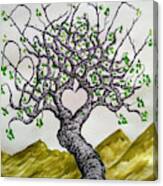 Breathe Love Tree #2 Canvas Print