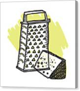 Cheese Grater And Cheese #1 Canvas Print