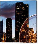 Chicago High-rise And Ferris Wheel #1 Canvas Print