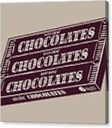 Chocolate Candy Bars #1 Canvas Print