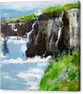 Cliffs Of Moher Painting Ireland #1 Canvas Print