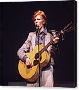 David Bowie On Stage In New York #1 Canvas Print