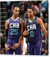 Detroit Pistons V Charlotte Hornets #1 Canvas Print