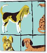 Dog Pattern Canvas Print
