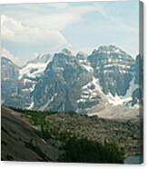 Eiffel Lake And Valley Of The Ten Peaks #1 Canvas Print