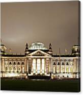 Germany, Berlin, View Of Reichstag #1 Canvas Print