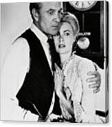 Grace Kelly And Gary Cooper In High Noon -1952-. #1 Canvas Print