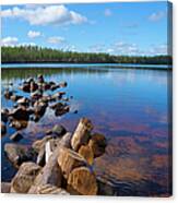 Lake In Finland #1 Canvas Print