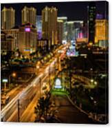 Las Vegas Strip At Night #1 Canvas Print