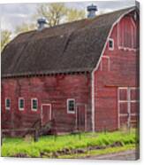 Lonely Old Red Barn #1 Canvas Print