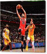 Los Angeles Lakers V Chicago Bulls #1 Canvas Print
