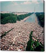 March On Washington For Jobs And Freedom Canvas Print