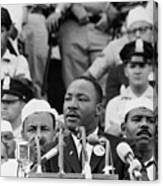 Martin Luther King Giving Dream Speech #1 Canvas Print