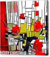 Merry Christmas Red Canvas Print