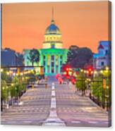 Montgomery, Alabama, Usa With The State #1 Canvas Print