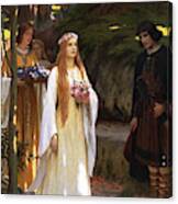 My Fair Lady By Edmund Leighton Canvas Print