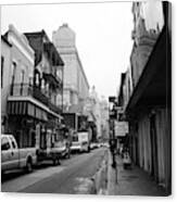New Orleans Bourbon Street 2004 Bw #45 Canvas Print