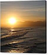 Pacific Sunset , Santa Monica, California #1 Canvas Print