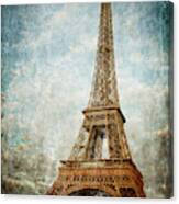 Eiffel Tower In Paris Canvas Print