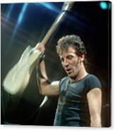 Photo Of Bruce Springsteen #1 Canvas Print
