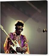 Photo Of Jimi Hendrix #1 Canvas Print