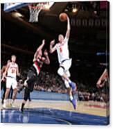 Portland Trail Blazers V New York Knicks Canvas Print