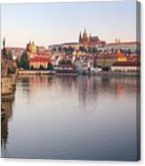 Prague At Sunrise. Cityscape Image #1 Canvas Print