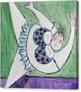 Retired Ballerina Stretching #2 Canvas Print