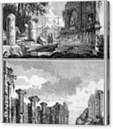 Ruins Of Athens, 1751-1777. Artist #1 Canvas Print