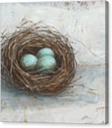 Rustic Bird Nest I #1 Canvas Print