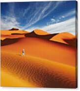 Sand Dunes Of Sahara Desert, Algeria #1 Canvas Print
