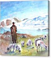 Shepherd In The Atlas Mountains #1 Canvas Print