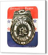 Special Police Badge #1 Canvas Print