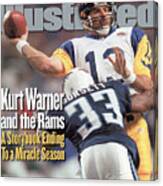 St. Louis Rams Qb Kurt Warner, Super Bowl Xxxiv Sports Illustrated Cover Canvas Print
