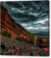 Sunset Concert At Red Rocks Amphitheatre #1 Canvas Print