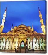 The Blue Mosque In Istanbul, Turkey #1 Canvas Print