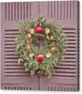The Christmas Wreath Colonial Williamsburg #1 Canvas Print