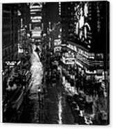 Times Square At Night In New York City #1 Canvas Print