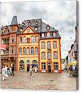 Trier, Germany,  People By Market Day #1 Canvas Print