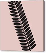 Tropical Blush Pink Leaf  #1 Canvas Print