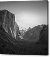 Tunnel View Bw 2 #1 Canvas Print