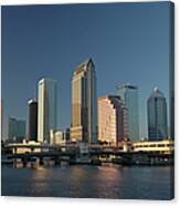 Usa, Florida, Tampa Skyline With Canvas Print