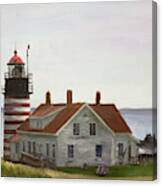 West Quoddy Head Lighthouse #1 Canvas Print